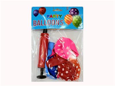 6只庄12寸圆点气球配气筒 - OBL10393552