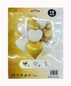 12只庄18寸金白气球 - OBL10393615