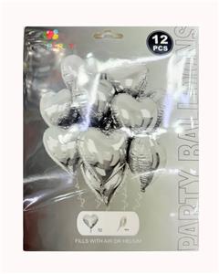 12只庄18寸银色气球 - OBL10393617