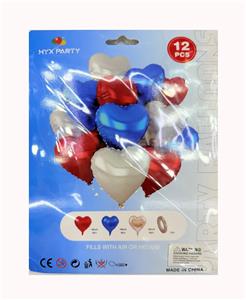 12只庄18寸红蓝气球 - OBL10393618