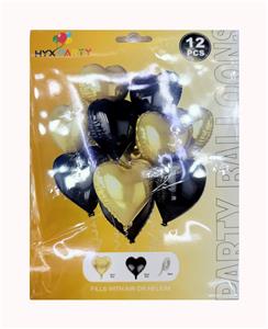12只庄18寸黑金气球 - OBL10393619