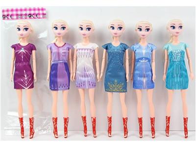 11.5寸9关节30厘米 实身彩印眼时尚长鞭冰雪公主 多款混装 - OBL10395403