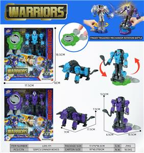 变形动物机器人+对打器
（紫，蓝2色混装） - OBL10396342