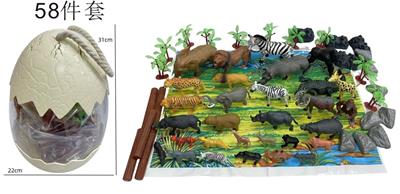 野生动物58件套大蛋壳装 - OBL10396405