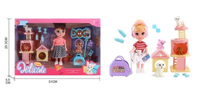 6寸凯利娃娃宠物套装
2款混装 - OBL10396482