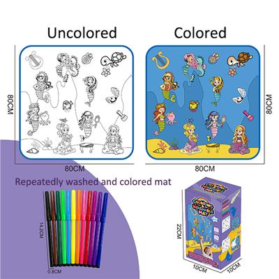 涂鸦毯美人鱼款 - OBL10396694