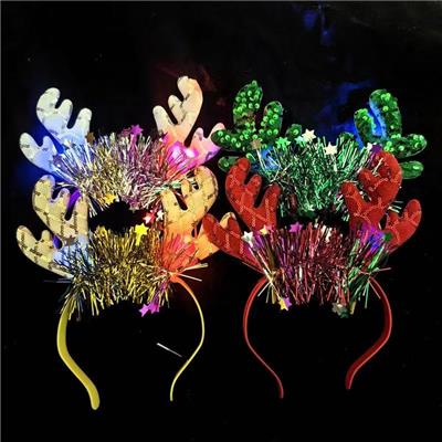 发光鹿角金丝头箍/图色混装 - OBL10397281