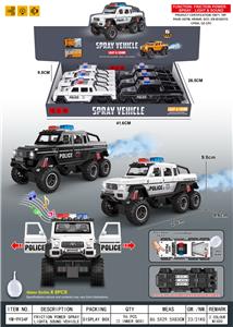 惯性/仿真/灯光/音乐/可开车门/喷雾/奔驰G63越野警车 6x6（配加水瓶） - OBL10397523
