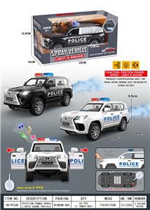 惯性/仿真/灯光/音乐/可开车门/喷雾/雷克萨斯LX600警车/SUV（配加水瓶） - OBL10397525