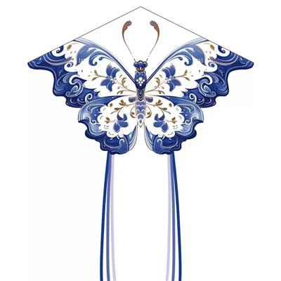 1.5米蓝色青花蝶风筝配线 - OBL10397649