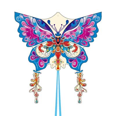 1.4米紫色敦煌蝴蝶风筝配线 - OBL10397656