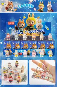 展示盒24只庄/娃衣拉bubu+送挂绳+带香味（PVC） - OBL10397831