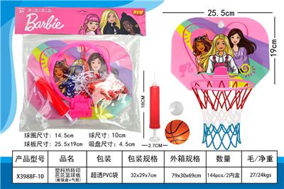 塑料板热转印芭比篮球板（配吸盘+气筒） - OBL10397875