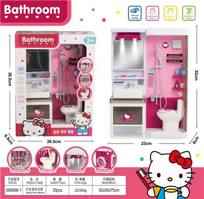 粉红色浴室过家家（灯光） - OBL10398230