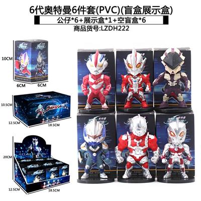 6代奥特曼6件套(PVC)(盲盒展示盒) - OBL10398315