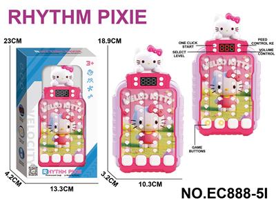 Hello KittyKT猫灯光音乐节奏大师闯关游戏机 - OBL10398527