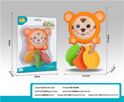 卡通音乐老虎牙胶摇铃 - OBL10398906
