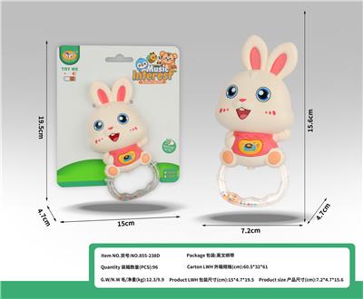 卡通音乐兔子摇铃 - OBL10398930