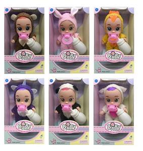 8.5寸搪胶弯脚肥童带配件   六色混装 - OBL10399141