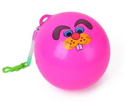 22CM PVC弹力球带拉绳 - OBL10400959