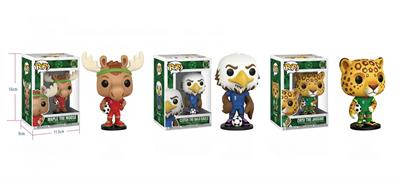 世界杯吉祥物公仔单只盒装（搪胶头，PVC身体）3款混 - OBL10400966