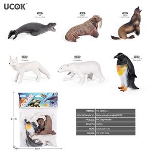 6只极地动物模型套装 - OBL10401255