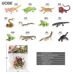 12只3寸爬行动物模型套装 - OBL10401257