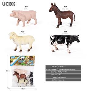 4只8寸农场动物模型套装 - OBL10401274