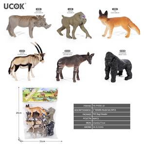6只5寸野生动物模型套装 - OBL10401283