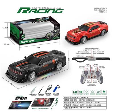 2.4GPVC喷雾车+灯光音乐音效 - OBL10401400