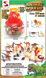 咕咕鸡恐龙收纳桶（26PCS DINOSAURS） - OBL10404265