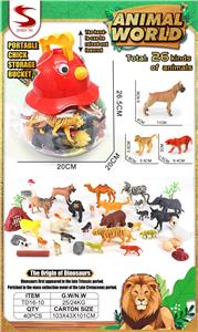 咕咕鸡动物收纳桶（26PCS ANIMALS） - OBL10404268