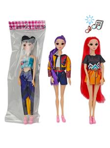 11寸实身3D眼十一关节猎魔女团娃娃 三款混装 带灯光音乐功能露米米拉佐伊娃娃 - OBL10406592