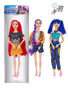 11寸实身十一关节猎魔女团娃娃 三款混装 带灯光音乐功能 露米米拉佐伊娃娃 - OBL10406596