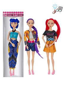 11寸实身十一关节猎魔女团娃娃 三款混装 带灯光音乐功能 露米米拉佐伊娃娃 - OBL10406597