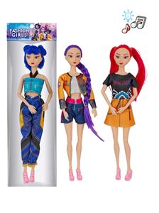 11寸实身十一关节猎魔女团娃娃 三款混装 带灯光音乐功能 露米米拉佐伊娃娃 - OBL10406598