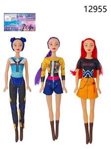 22寸空身猎魔女团 三款混装 带灯光音乐 带2LR44纽扣电池 - OBL10406653