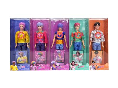 11寸实身11关节K-POP猎魔男团娃娃带主题音乐 - OBL10406981