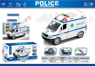 1：100警车带灯光音乐（包电） - OBL10413727