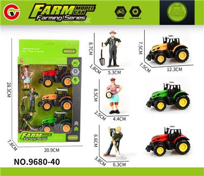 3只装惯性农夫车+3人偶 - OBL10413989