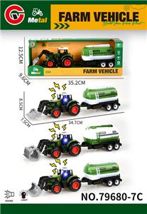 灯光声音合金回力农夫车拖水罐 - OBL10414091