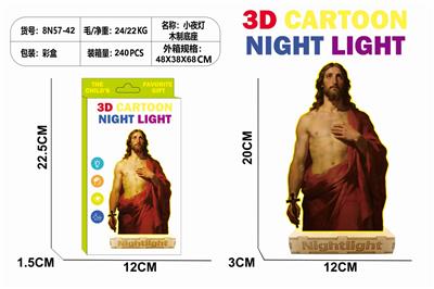 新款卡通发光小夜灯-耶稣 - OBL10414164