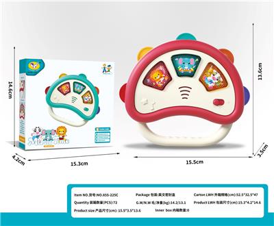 音乐手摇铃（桃红/绿色 两色混装） - OBL10414704