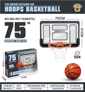 75*51吹瓶透明篮板（铁圈） 白 - OBL10414852