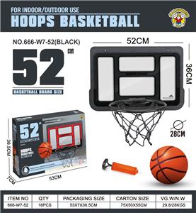 52*36吹瓶透明篮板（铁圈） 黑 - OBL10414861