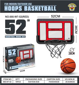 52*36吹瓶透明篮板（铁圈） 红 - OBL10414862