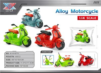 1:14 合金摩托车   维斯帕 回力（1只装） - OBL10415547