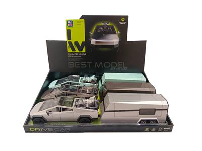 特斯拉皮卡 房车 仿真惯性车（带灯光音效，可开门，方向盘有音效） - OBL10415618