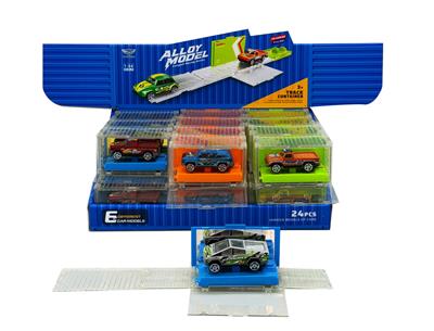 1：64UV图案合金小车弹射明苯盒带展示盒 - OBL10415665