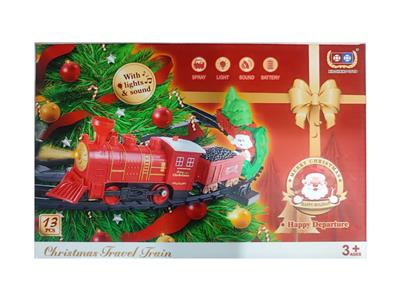 电动音乐灯光雾化冒烟轨道火车（可重复加水） - OBL10415733